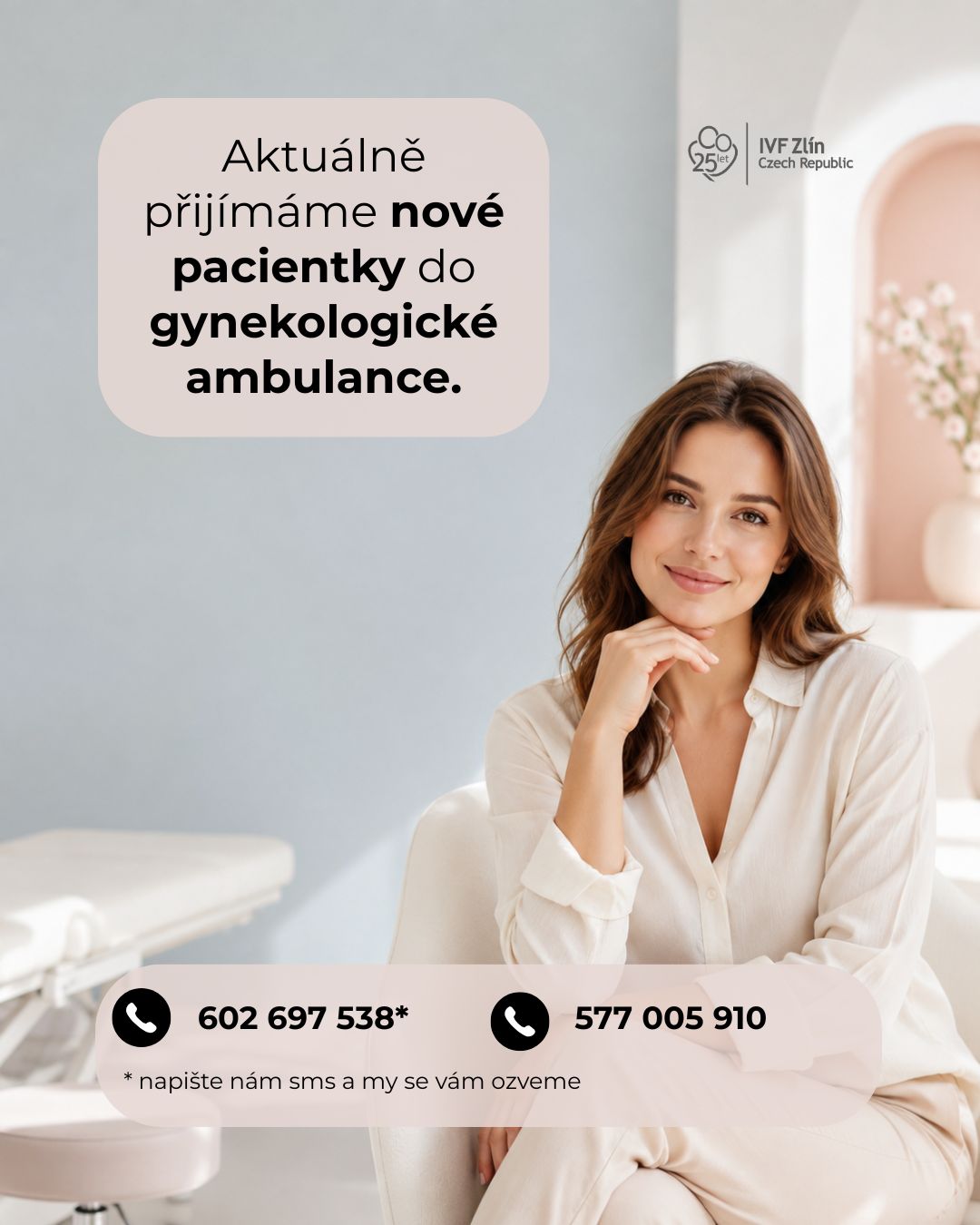 Přijímáme nové pacientky do gynekologické ambulance