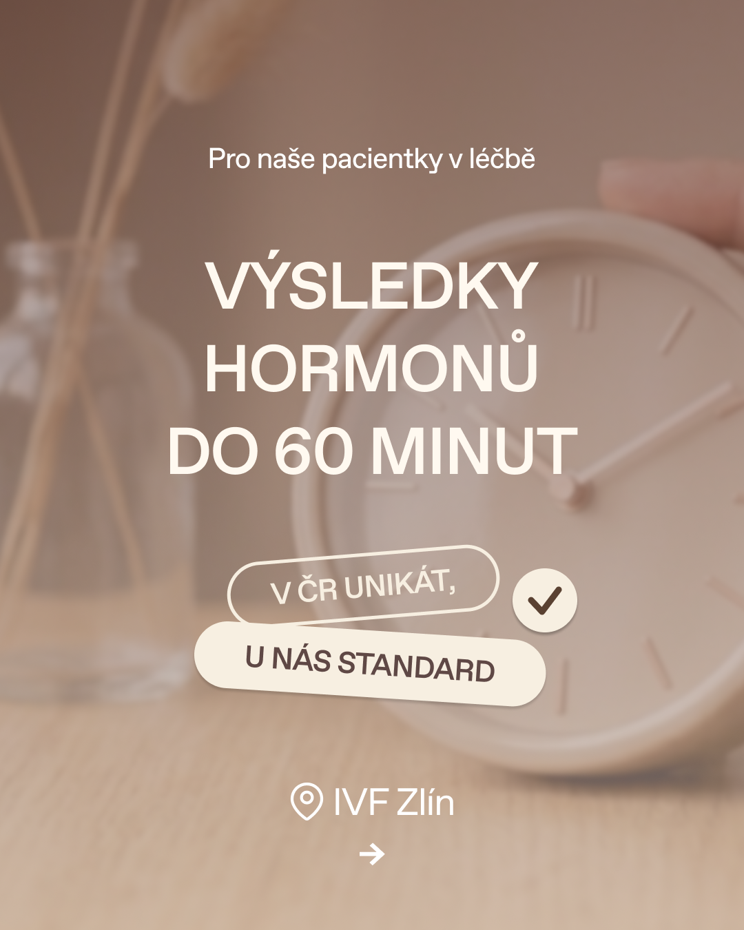 Výsledky hormonů do 60 minut. Bez čekání.